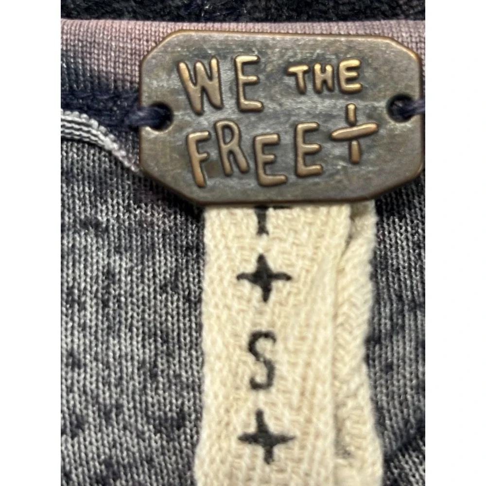 Free People We The Free Doran Tee Size S Purple Washed Velvet Shirt Boho Fairy
